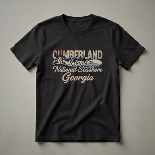Retro Cumberland Island National Seashore Georgia Graphic T-Shirt