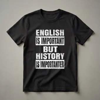English Is Important But History Is Importanter Funny History Teacher