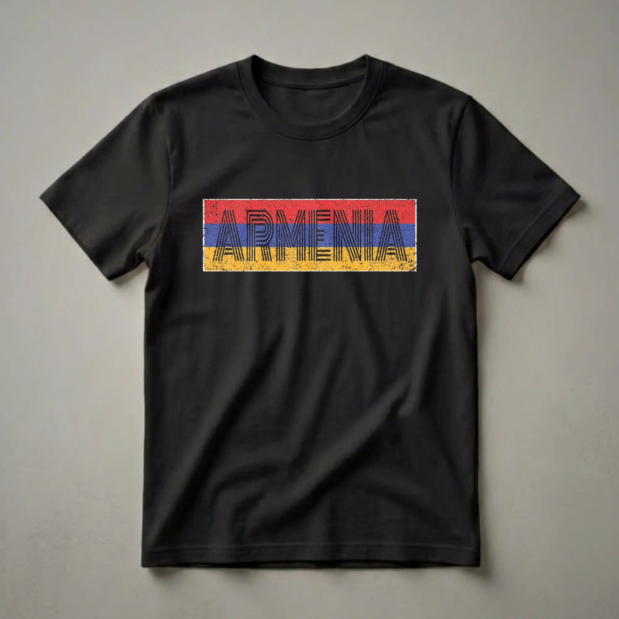 Armenia National Flag Distressed Graphic T-Shirt for Heritage Pride