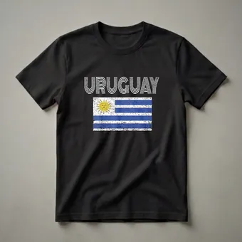 Uruguay Flag Vintage Pride Graphic T-Shirt for Uruguayans