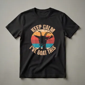 Vintage Keep Calm I've Goat This Graphic T-Shirt for Goat Lovers
