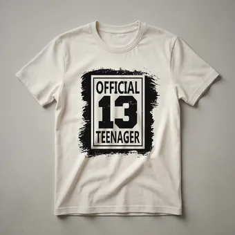 Official 13th Birthday Teenager Graphic T-Shirt for Boys