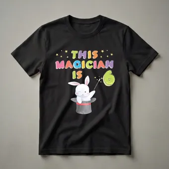 This Magician Is 6 Years Old Birthday T-Shirt for Kids