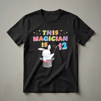 This Magician Is 12 Years Old Birthday T-Shirt for Kids