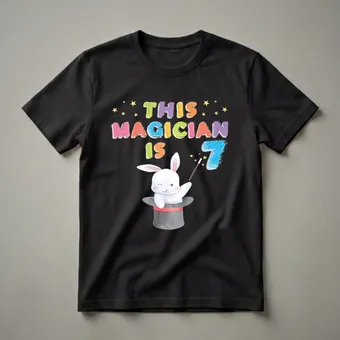 This Magician Is 7 Years Old Birthday T-Shirt for Kids