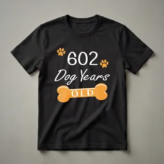 602 Dog Years Old Funny 86th Birthday Dog Lover T-Shirt
