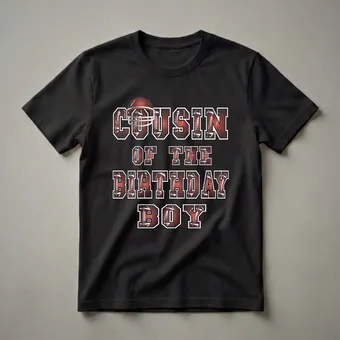 Cousin of the Birthday Boy American Football T-Shirt