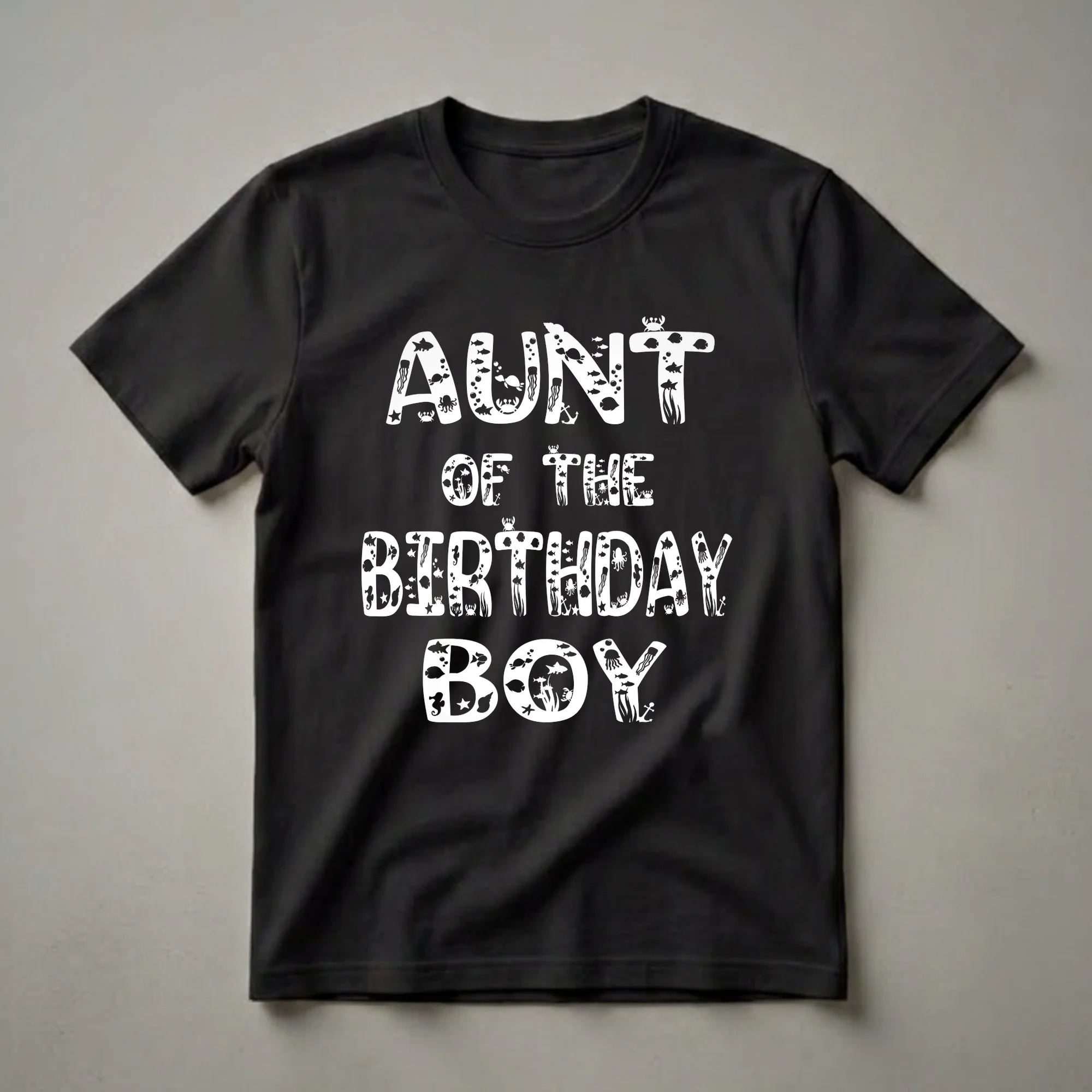 Aunt Of The Birthday Boy Under The Sea Graphic T-Shirt