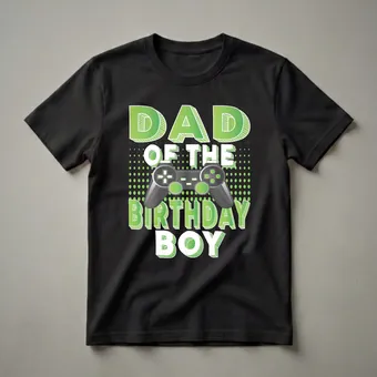 Dad Of The Birthday Boy Gamer Birthday Party T-Shirt