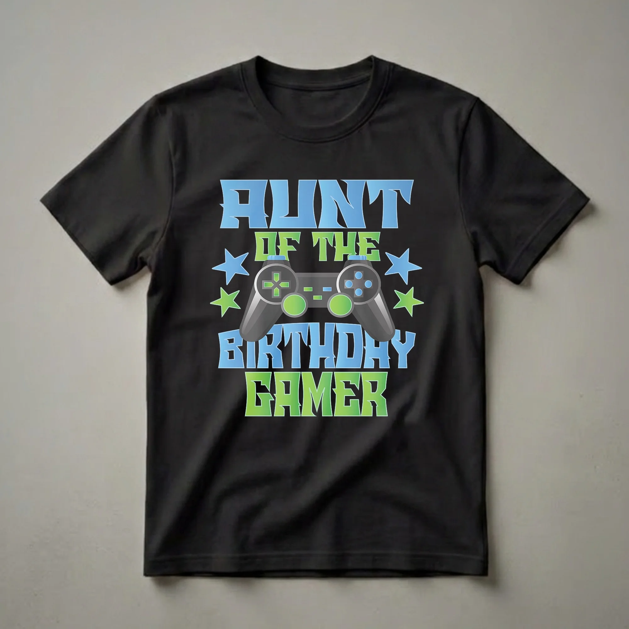 Aunt of the Birthday Gamer Boys and Girls T-Shirt
