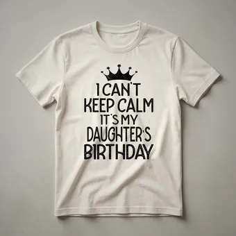 Daughter's Birthday Party T-Shirt | Fun Celebration Apparel