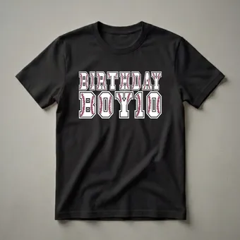 10th Birthday Baseball Boy Graphic T-Shirt for 10-Year-Olds