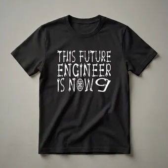 This Future Engineer Is Now 9 Years Old Graphic T-Shirt