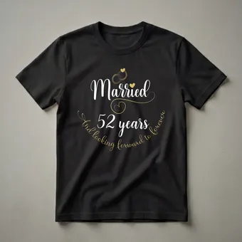 Married 52 Years And Looking Forward To Forever Anniversary Shirt