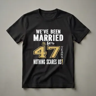 47th Wedding Anniversary Married For 47 Years T-Shirt