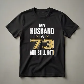 My Husband Is 73 And Still Hot 73rd Birthday T-Shirt