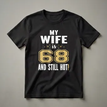 68th Birthday Wife Graphic T-Shirt - Still Hot!