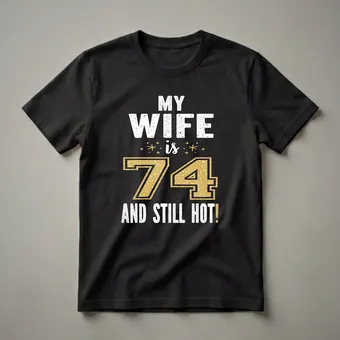 74th Birthday Wife Graphic T-Shirt for Her