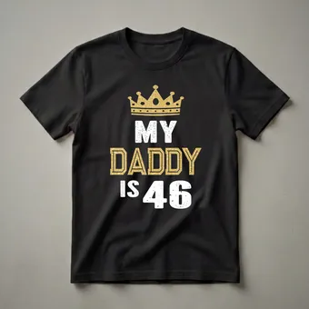 My Daddy is 46 Years Old 46th Birthday Dad T-Shirt
