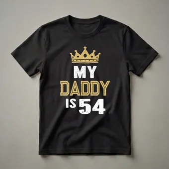 54th Birthday King Crown Graphic T-Shirt for Dad