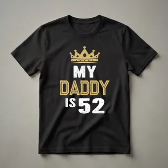 My Daddy is 52 Years Old 52nd Birthday Dad T-Shirt