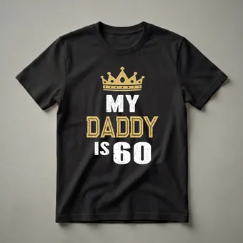 My Daddy is 60 Years Old 60th Birthday Crown T-Shirt for Dad