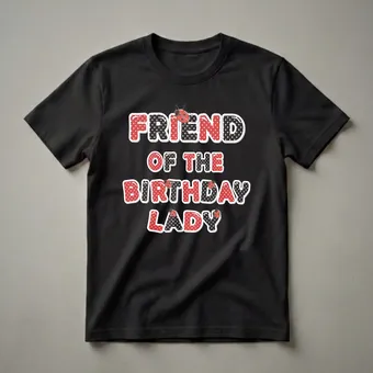 Friend of the Birthday Lady Ladybug Polka Dot Birthday Shirt