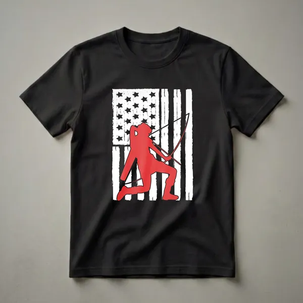 American Flag Archery Graphic T-Shirt for Bow Hunters