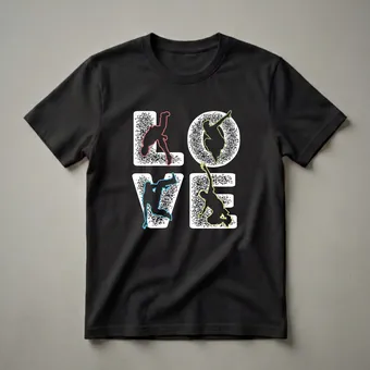 Parkour LOVE Graphic T-Shirt for Athletes and Fans