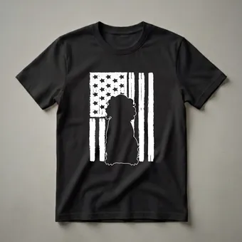 USA American Flag Boykin Spaniel Dog Lover Graphic T-Shirt