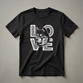 I Love My Siberian Husky Graphic T-Shirt for Dog Lovers