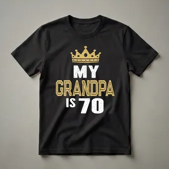 My Grandpa is 70 Years Old 70th Birthday T-Shirt for Gramps