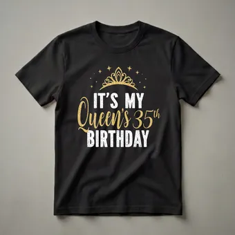 Queen's 35th Birthday Graphic T-Shirt for Women