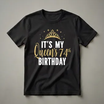 Queen's 74th Birthday Graphic T-Shirt for Women