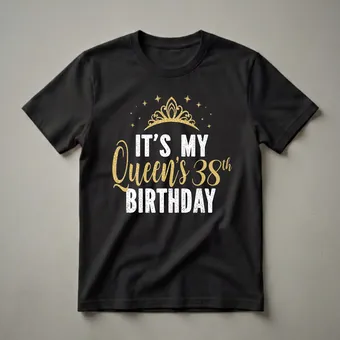 It's My Queen's 38th Birthday Graphic T-Shirt for Women