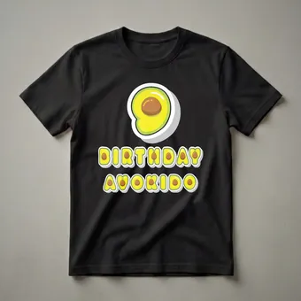9th Birthday Avokido Graphic T-Shirt for Kids Turning Nine