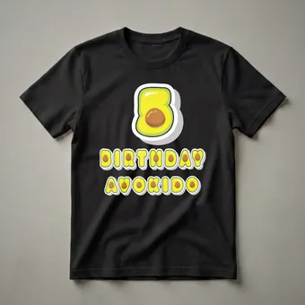 Funny 5th Birthday Avokido Graphic T-Shirt for Kids
