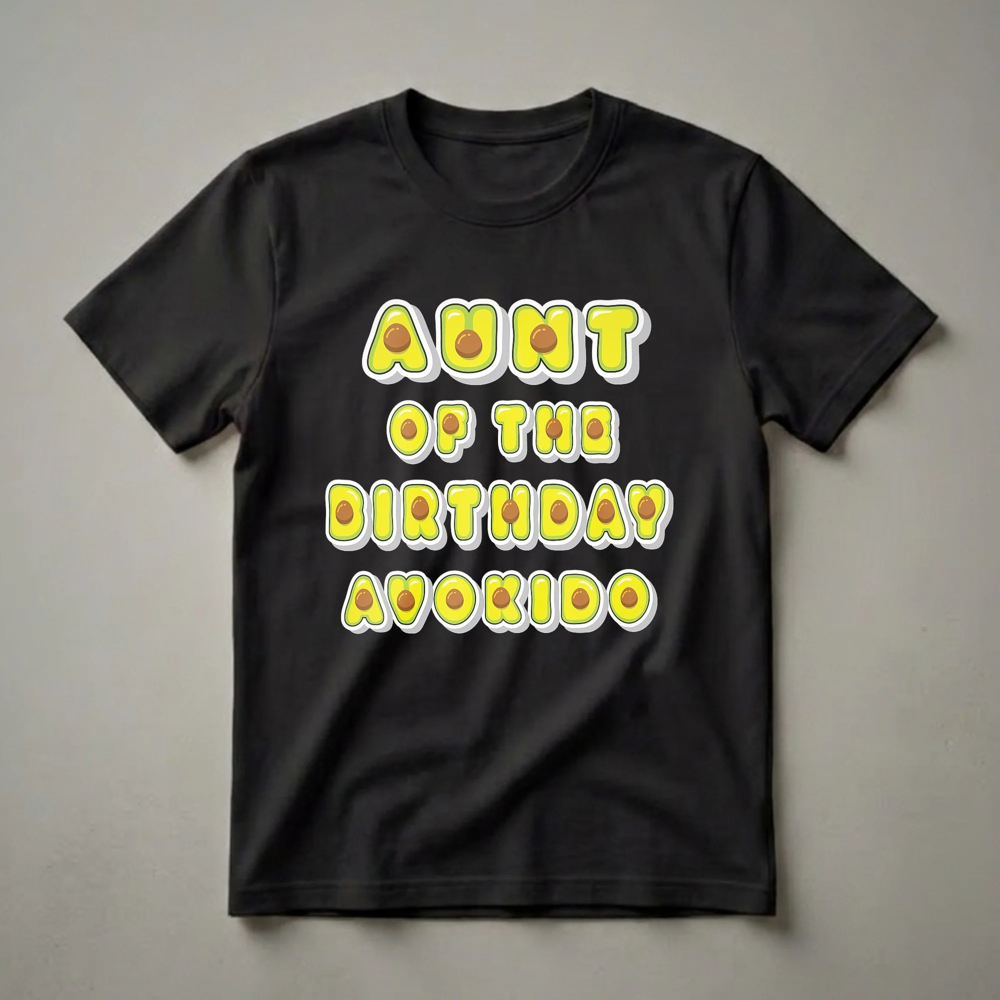 Aunt of the Birthday Avokido Boys and Girls Avocado T-Shirt