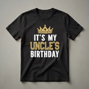 It's My Uncle's Birthday Party Family Matching T-Shirt