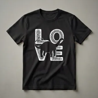 Distressed Apatosaurus LOVE Graphic T-Shirt for Dinosaur Enthusiasts