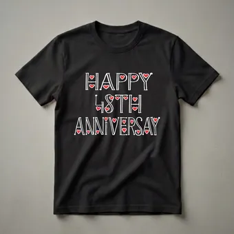 Happy 48th Anniversary Matching Couple T-Shirt