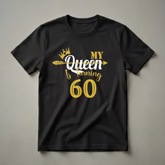My Queen Is Turning 60 Years Old Graphic T-Shirt for Women