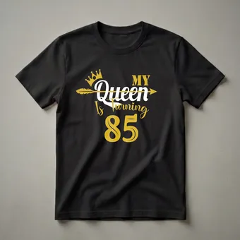 My Queen Is Turning 85 Years Old Birthday Graphic T-Shirt