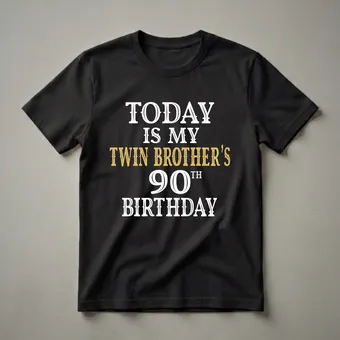 Twin Brother's 90th Birthday Celebration Graphic T-Shirt