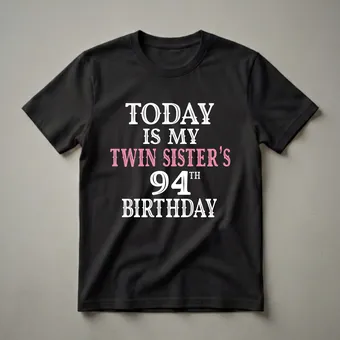 Twin Sister's 94th Birthday Party T-Shirt for Women