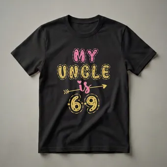 My Uncle is 69 Years Old 69th Birthday Party T-Shirt