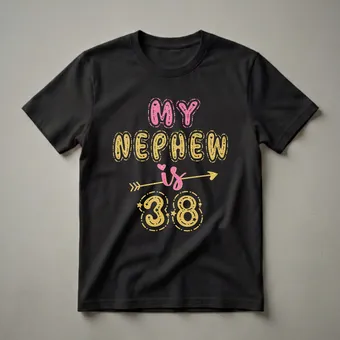38th Birthday T-Shirt for My Nephew - A Milestone Celebration Tee