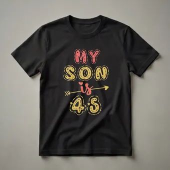 45th Birthday Son Graphic T-Shirt for Moms and Dads