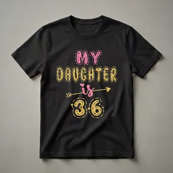 My Daughter Is 36 Years Old 36th Birthday Queen T-Shirt