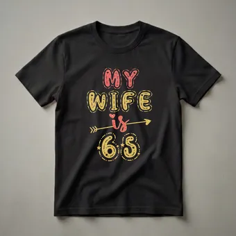 My Wife Is 65 - 65th Birthday T-Shirt for Her